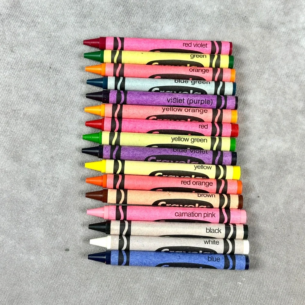 Vintage 1997 Crayola Crayons 16 Count Classic Colors Non Toxic Art Supplies